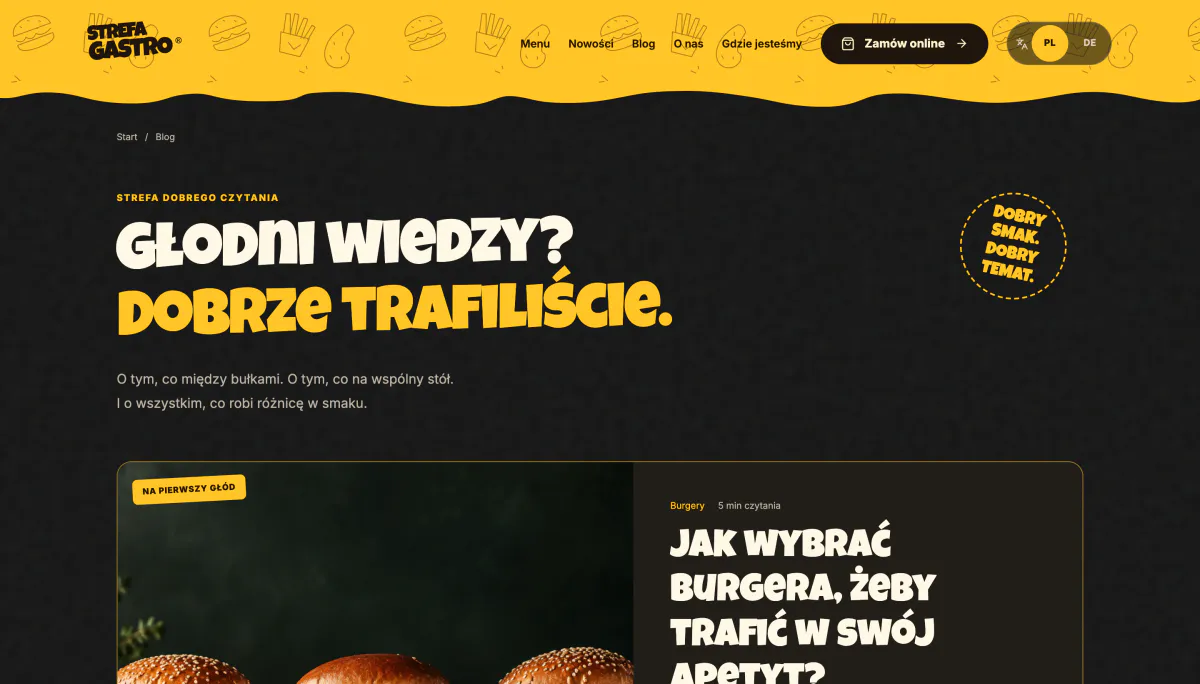 Blog Strefy z artykułem Jak wybrać burgera